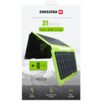 Chargeur panneau solaire pliable USB-A USB-C 21W - Swissten