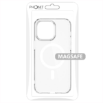 Apple iPhone 16 - Housse silicone souple Magsafe - Transparent/Blanc - Phonit