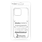 Apple iPhone 15 Pro - Coque Dualchocs transparente - 2mm - Phonit