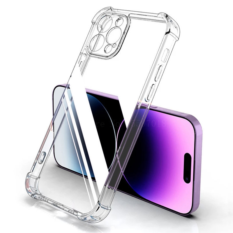 Apple iPhone 14 Pro - Coque antichocs souple - Transparente - Phonit – Image 2