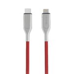 Câble de Charge et Synchro Ultra Rapide- Type C vers Lightning MFI - 1.5m 2.4A 18W - Rouge - Core