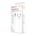 Câble de Charge et Synchro - iPhone/Android - 3 en 1 - 3A 15W - Forever Cuivre
