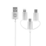Câble de Charge et Synchro - iPhone/Android - 3 en 1 - 3A 15W - Forever Cuivre – Image 2