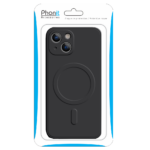 Apple iPhone 14 Pro - Housse silicone souple Magsafe - Noir - Phonit