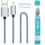 Câble de Charge et Synchro - iPhone/Lightning - Vogue Nylon - Devia