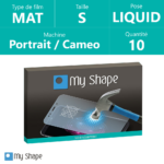 Boite de 10 films à découper - Liquid MAT - Taille S - QR Code - My Shape