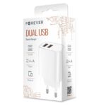 Adaptateur chargeur secteur 2xUSB 2.4A - LS-03 - Forever Cuivre