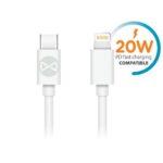 Câble de Charge et Synchro rapide - Type C vers Lightning - 20W - Blanc - Forever – Image 2