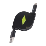 Câble USB rétractable lightning Apple iPhone 7/8/X/12/13/14 - Made For iPhone MFI - Muvit – Image 3