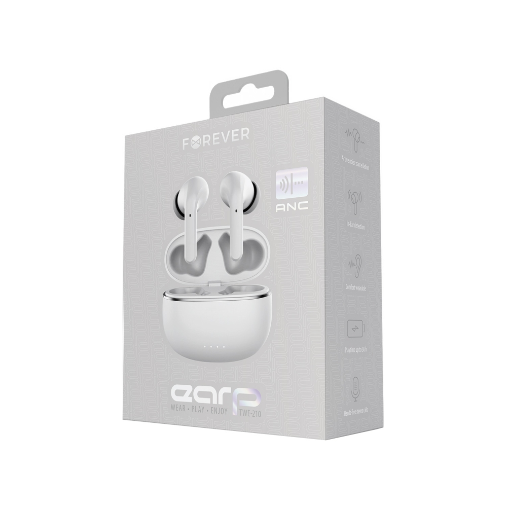 twe-210-blanc-5_2022102812231_large Oreillettes stéréo Bluetooth sans fils - TWE-210 - Blanc - Forever – Image 1