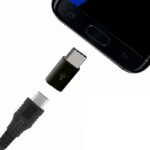 Adaptateur chargeur - Micro USB vers Micro USB type C - Noir - Phonit – Image 3