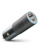 Chargeur voiture 1xUSB 1xUSB-C 100W - Hyper Car Charger - 3mk – Image 2