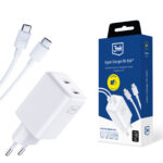 Chargeur Secteur 2xUSB-C PD 45W + 2x Câbles USB-C/USB-C - Hyper Charger - 3mk
