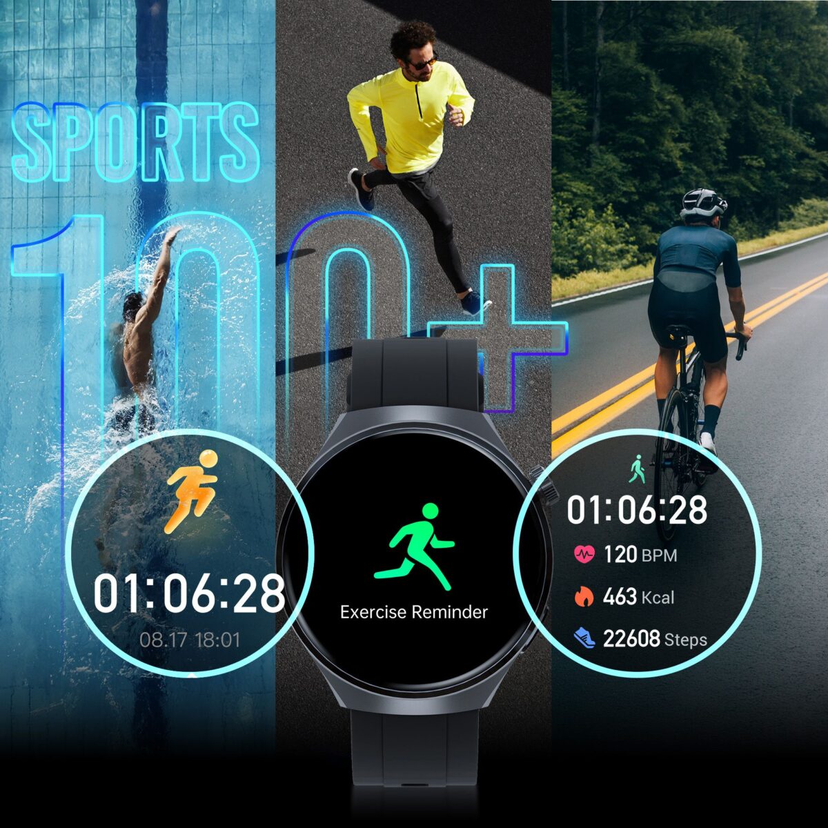Montre Connectée Bluetooth - Smartwatch Altora Everyday Slim - 3mk – Image 6