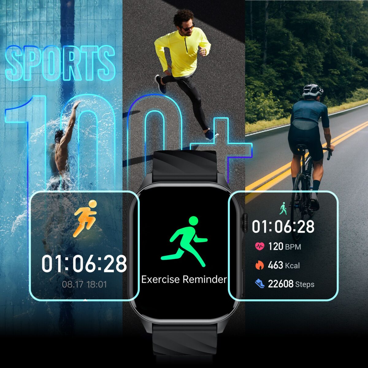 Montre Connectée Bluetooth - Smartwatch Altora Easy Touch - 3mk – Image 5