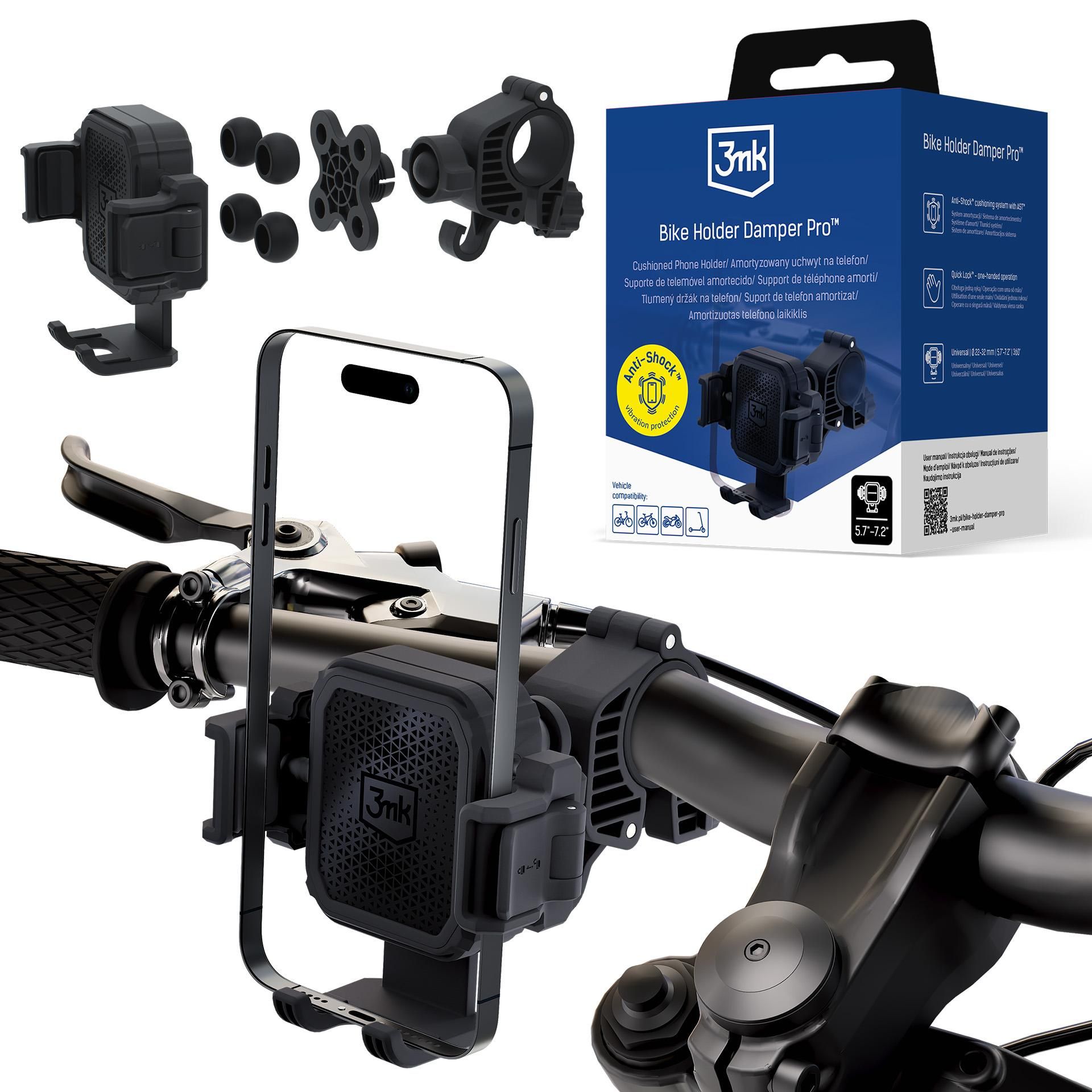 bike-holder-3mk-1 Support moto vélo trotinette - Bike Holder Damper Pro - 3mk – Image 1