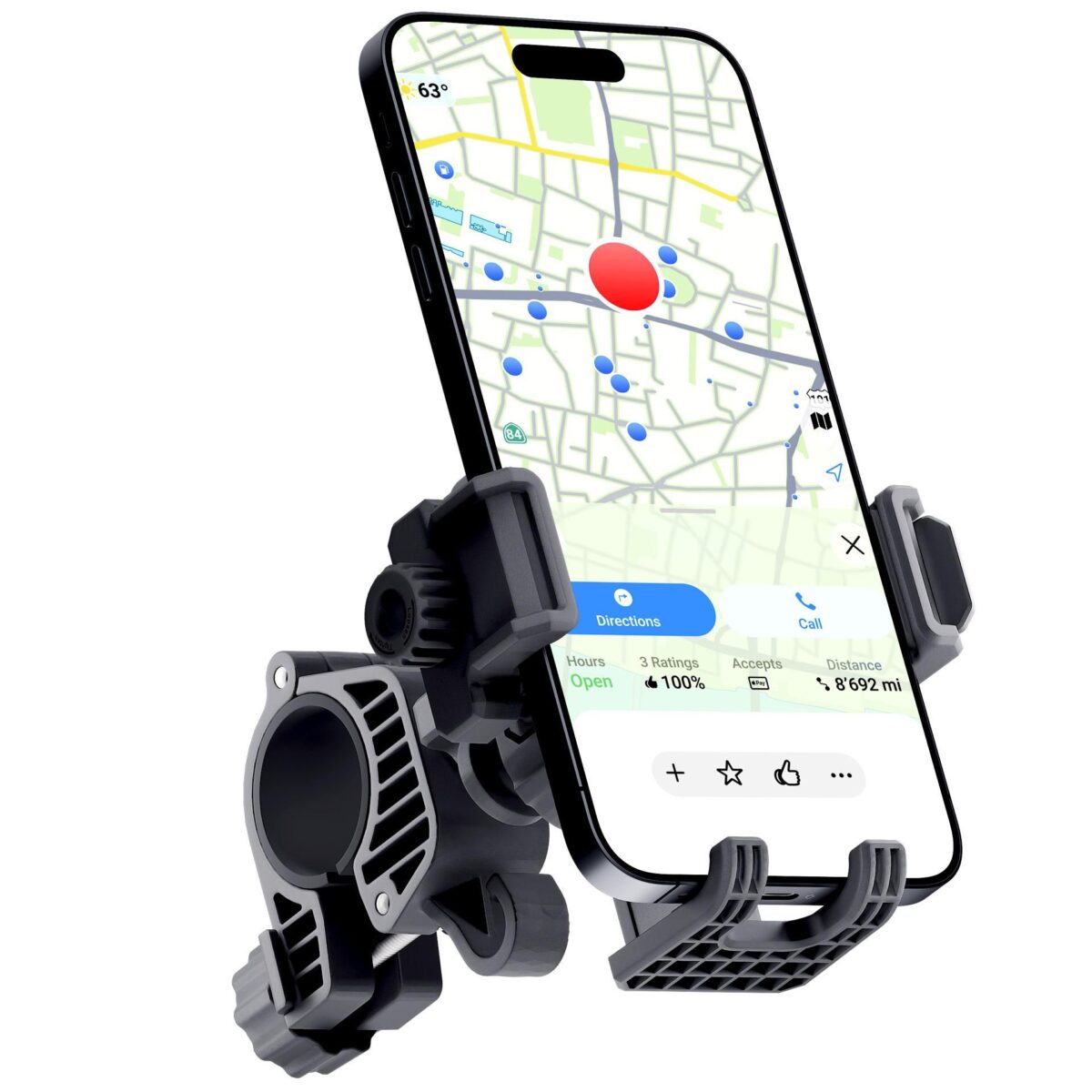 Support moto vélo trotinette - Bike Holder Damper Pro - 3mk – Image 4
