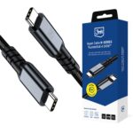 Câble USB-C/USB-C 240W ThunderBolt 4 2m - Hyper Cable N-SERIES - Noir - 3mk