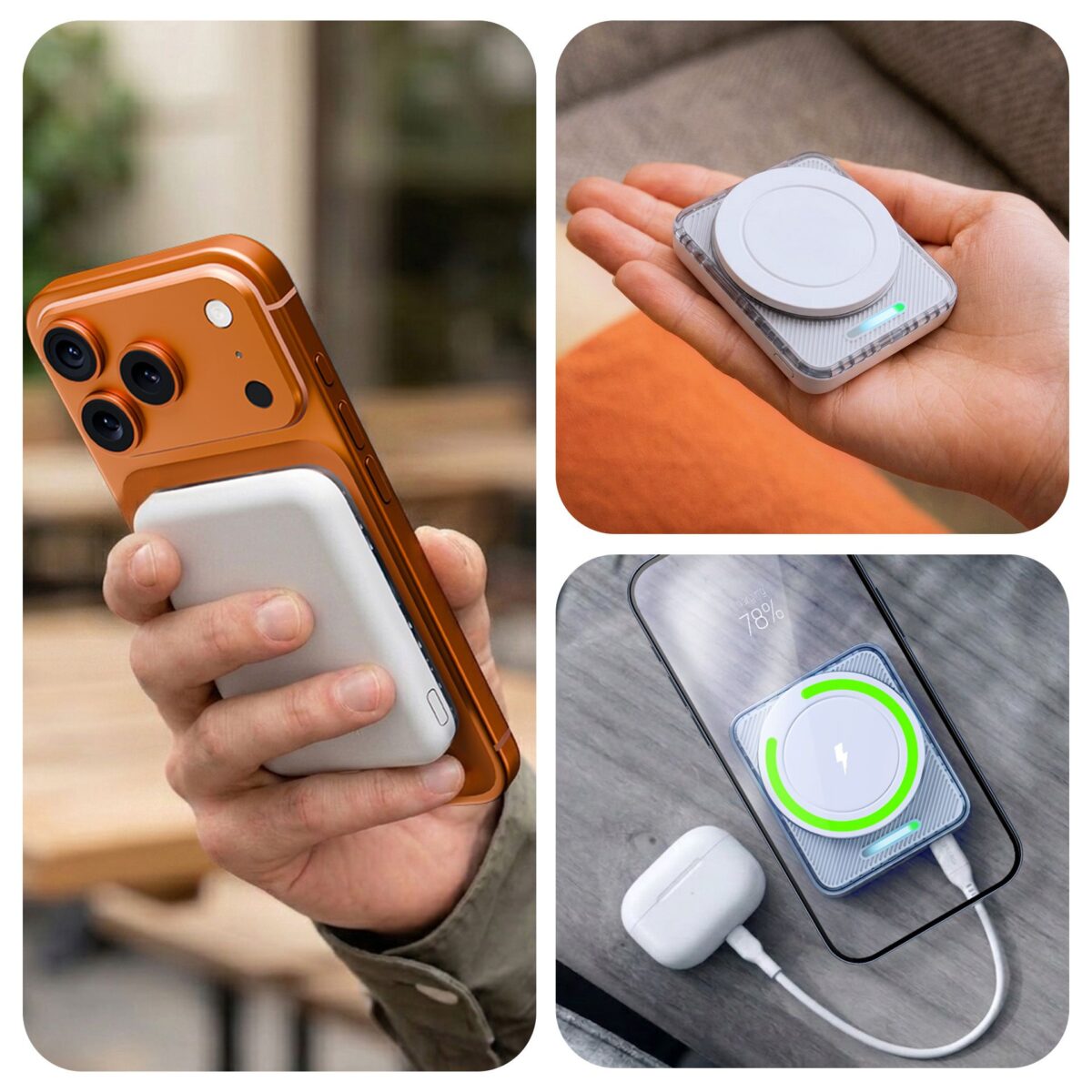 Batterie de secours 5000mAh - Magsafe PowerBank - PowerMag Handy - 3mk – Image 2