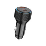 Adaptateur chargeur auto 1xUSB + 2xType C - 66W - CC-07 - Forever – Image 2