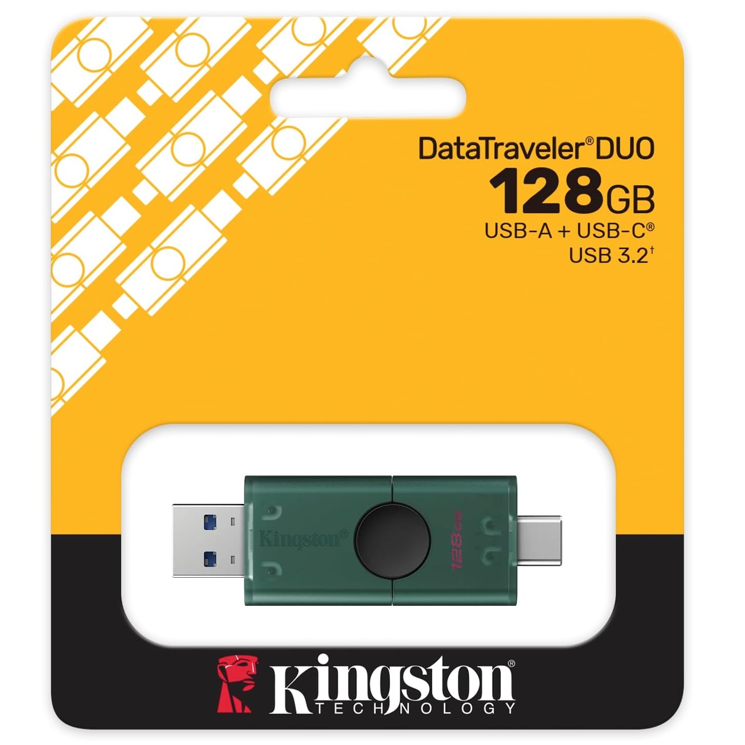 kingston-duo-1 Clé USB-C + USB 128GB - DT DUO USB 3.2 - Kingston – Image 1