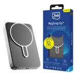 Batterie de secours 10000mAh - MagSnap Go PowerBank 20W - Noir - 3mk