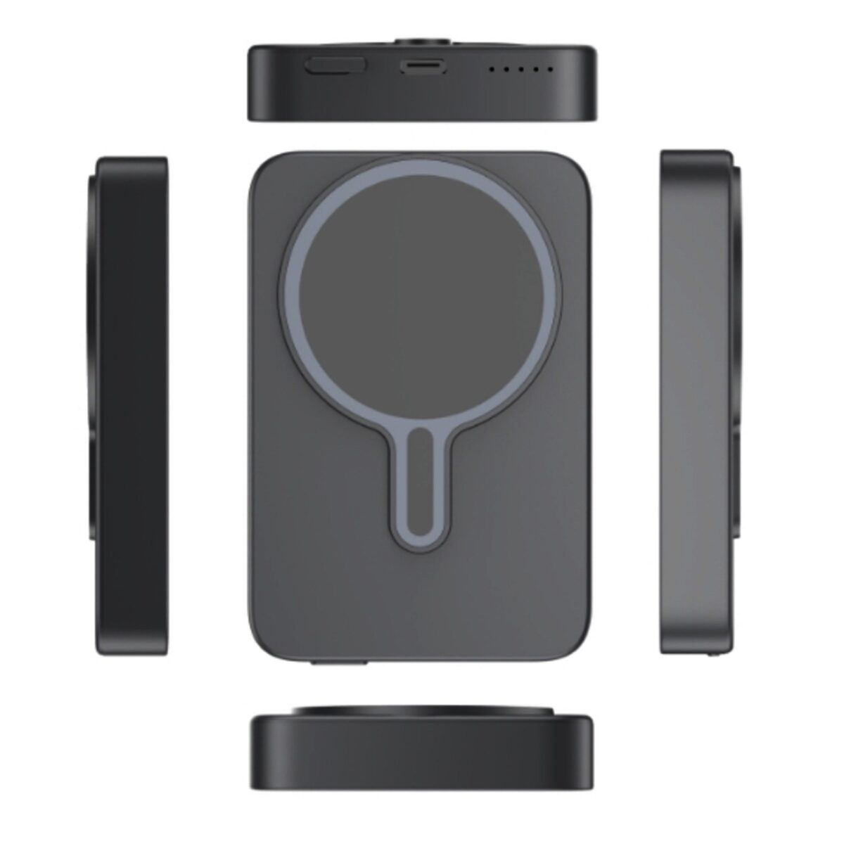 Batterie de secours 10000mAh - MagSnap Go PowerBank 20W - Noir - 3mk – Image 3