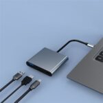 Adaptateur Hub USB-C vers HDMI 4K + 1x USB-A 3.0 + 1x USB-C PD 100W – CoolBox – Image 2